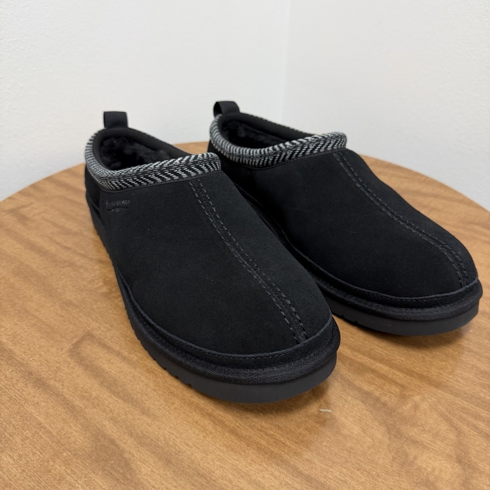 Koolaburra by UGG Mens Burree Slipper US 13 clog cozy warm Black Suede‎